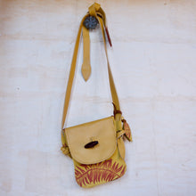 Load image into Gallery viewer, MINI SATCHEL - yellow Kauri print