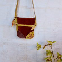 Load image into Gallery viewer, MINI SATCHEL - yellow Kauri print