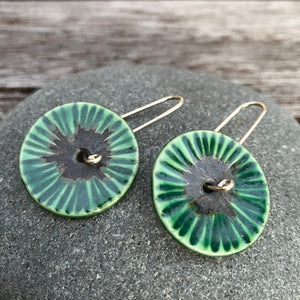 Fan Disc Earrings
