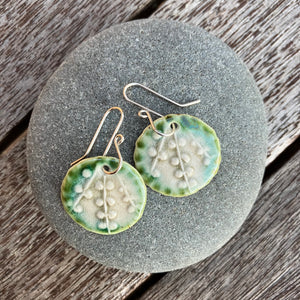 Kowhai Disc Earrings