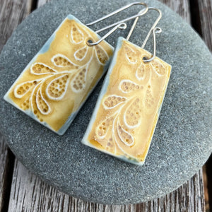 Floral rectangular drops