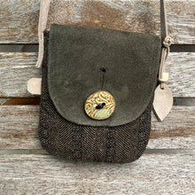 Load image into Gallery viewer, SUEDE &amp; WOOL - Mini Satchel with ceramic button