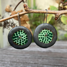 Load image into Gallery viewer, Spotted Disc Earrings