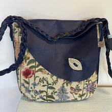 Load image into Gallery viewer, Large satchel handbag - wild garden print