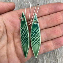 Load image into Gallery viewer, Jade Leaf Earrings