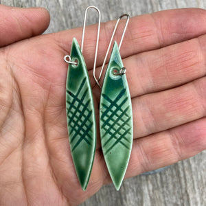 Jade Leaf Earrings