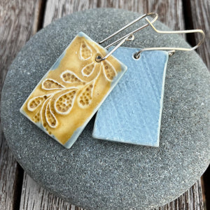 Floral rectangular drops