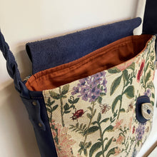 Load image into Gallery viewer, Large satchel handbag - wild garden print