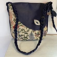 Load image into Gallery viewer, Large satchel handbag - wild garden print