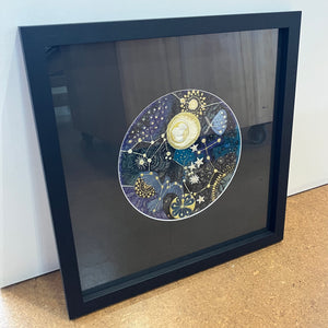 ‘NIGHT GARDEN’ original textile, framed