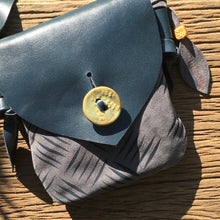 Load image into Gallery viewer, MINI SATCHEL - slate blue suede 05