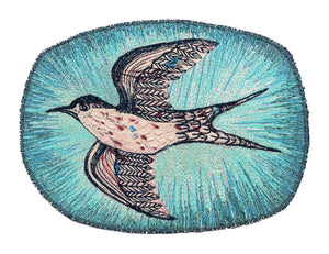 ‘ON THE WING - WHITE FRONTED TERN’ Textile Print