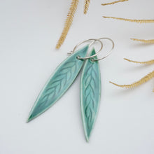 Load image into Gallery viewer, Jade Leaf Earrings