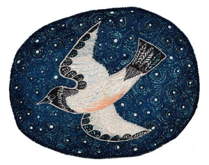‘ON THE WING - STORM PETREL’ textile print